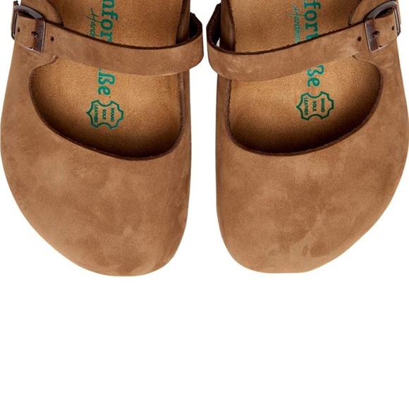 Finn Comfort Women's Stanford Mary Jane Clogs- Azur Paloma
